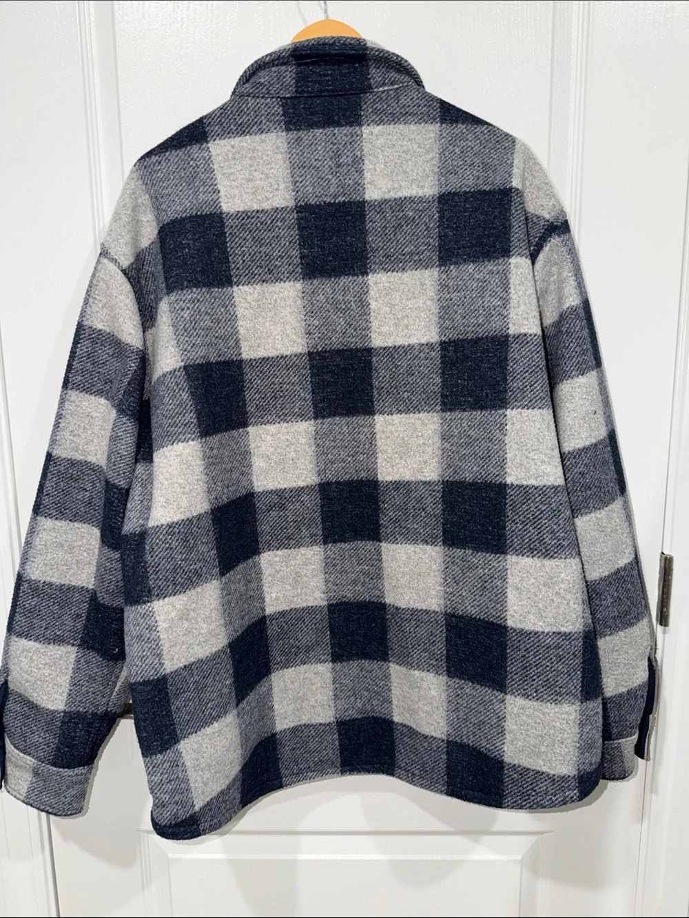 Banana Republic Men's Heritage Shirt Jacket Blue size xlarge flannel Heavyweight
